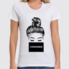 Заказать женскую футболку в Москве. Футболка классическая Цензура от Lynxanna  - готовые дизайны и нанесение принтов.