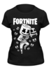 Заказать женскую футболку в Москве. Футболка классическая Fortnite, Marshmello от geekbox - готовые дизайны и нанесение принтов.