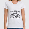 Заказать женскую футболку в Москве. Футболка классическая Велосипед от Djimas Leonki - готовые дизайны и нанесение принтов.