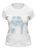 Заказать женскую футболку в Москве. Футболка классическая Белый слон от BeliySlon - готовые дизайны и нанесение принтов.