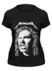 Заказать женскую футболку в Москве. Футболка классическая Metallica от Leichenwagen - готовые дизайны и нанесение принтов.