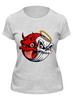 Заказать женскую футболку в Москве. Футболка классическая Angel & Devil от Leichenwagen - готовые дизайны и нанесение принтов.