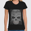 Заказать женскую футболку в Москве. Футболка классическая grunge skull от xih8ux - готовые дизайны и нанесение принтов.