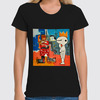 Заказать женскую футболку в Москве. Футболка классическая Basquiat / Баския от Just kidding - готовые дизайны и нанесение принтов.