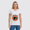 Заказать женскую футболку в Москве. Футболка классическая Philadelphia Flyers от kspsshop - готовые дизайны и нанесение принтов.