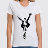 Заказать женскую футболку в Москве. Футболка классическая Майкл Джексон (Michael Jackson) от originals - готовые дизайны и нанесение принтов.