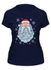 Заказать женскую футболку в Москве. Футболка классическая Снежный Санта от skynatural - готовые дизайны и нанесение принтов.