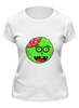 Заказать женскую футболку в Москве. Футболка классическая зомби и мозги от sergei1807@yahoo.com - готовые дизайны и нанесение принтов.
