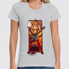 Заказать женскую футболку в Москве. Футболка классическая Rock Girl от Leichenwagen - готовые дизайны и нанесение принтов.