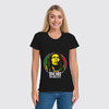 Заказать женскую футболку в Москве. Футболка классическая Bob Marley от inPrintio - готовые дизайны и нанесение принтов.