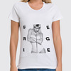 Заказать женскую футболку в Москве. Футболка классическая Fergie от Vladec11 - готовые дизайны и нанесение принтов.