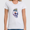 Заказать женскую футболку в Москве. Футболка классическая Rock Skull от Jimmy Flash - готовые дизайны и нанесение принтов.