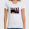 Заказать женскую футболку в Москве. Футболка классическая YACHT club от balden - готовые дизайны и нанесение принтов.