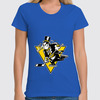 Заказать женскую футболку в Москве. Футболка классическая Go Penguins от skynatural - готовые дизайны и нанесение принтов.