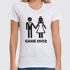 Заказать женскую футболку в Москве. Футболка классическая Футболка "Game over" от Re  Tyan - готовые дизайны и нанесение принтов.