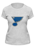 Заказать женскую футболку в Москве. Футболка классическая St. Louis Blues / NHL USA от KinoArt - готовые дизайны и нанесение принтов.