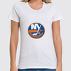 Заказать женскую футболку в Москве. Футболка классическая New York Islanders от BURNSHIRTS - готовые дизайны и нанесение принтов.