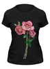 Заказать женскую футболку в Москве. Футболка классическая розы от sleeping_ocean - готовые дизайны и нанесение принтов.