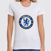 Заказать женскую футболку в Москве. Футболка классическая Chelsea FC от THE_NISE  - готовые дизайны и нанесение принтов.