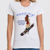 Заказать женскую футболку в Москве. Футболка классическая Девушка со сноубордом от Марина  - готовые дизайны и нанесение принтов.