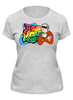 Заказать женскую футболку в Москве. Футболка классическая ЖФ2 I Love MSU (Bright) от AR Print - готовые дизайны и нанесение принтов.