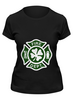 Заказать женскую футболку в Москве. Футболка классическая Ирландский пожарный от printik - готовые дизайны и нанесение принтов.