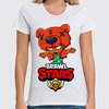 Заказать женскую футболку в Москве. Футболка классическая BRAWL STARS NITA от geekbox - готовые дизайны и нанесение принтов.
