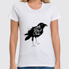 Заказать женскую футболку в Москве. Футболка классическая Black crow от frau - готовые дизайны и нанесение принтов.