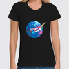 Заказать женскую футболку в Москве. Футболка классическая  Знак NASA от THE_NISE  - готовые дизайны и нанесение принтов.