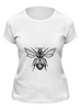 Заказать женскую футболку в Москве. Футболка классическая Шмель и клевер от Elena Balter - готовые дизайны и нанесение принтов.
