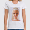 Заказать женскую футболку в Москве. Футболка классическая Барби с чупачупсом от T-shirt print  - готовые дизайны и нанесение принтов.