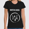 Заказать женскую футболку в Москве. Футболка классическая Watch_Dogs от snowi - готовые дизайны и нанесение принтов.