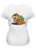 Заказать женскую футболку в Москве. Футболка классическая Super Mario Bros. от game-fan - готовые дизайны и нанесение принтов.