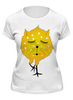 Заказать женскую футболку в Москве. Футболка классическая котенок-цыпленок от ELENA ZHARINOVA - готовые дизайны и нанесение принтов.