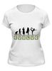 Заказать женскую футболку в Москве. Футболка классическая Эволюция от hideo_kojima - готовые дизайны и нанесение принтов.