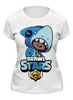 Заказать женскую футболку в Москве. Футболка классическая Brawl Stars Leon Shark от weeert - готовые дизайны и нанесение принтов.