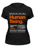 Заказать женскую футболку в Москве. Футболка классическая Human Being от geekbox - готовые дизайны и нанесение принтов.