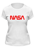 Заказать женскую футболку в Москве. Футболка классическая NASA  от DESIGNER   - готовые дизайны и нанесение принтов.
