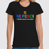 Заказать женскую футболку в Москве. Футболка классическая ◈ NE FENDI ◈ от balden - готовые дизайны и нанесение принтов.