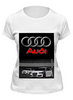 Заказать женскую футболку в Москве. Футболка классическая Audi Sport от autostal@mail.ru - готовые дизайны и нанесение принтов.