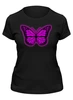 Заказать женскую футболку в Москве. Футболка классическая Фиолетовая бабочка  от Setoru Hosino - готовые дизайны и нанесение принтов.