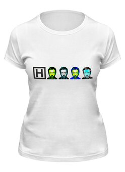 Заказать женскую футболку в Москве. Футболка классическая Dr. House_4 от panopticum - готовые дизайны и нанесение принтов.