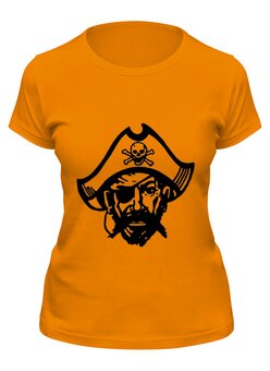 Заказать женскую футболку в Москве. Футболка классическая Пират от trend - готовые дизайны и нанесение принтов.
