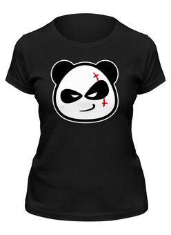 Заказать женскую футболку в Москве. Футболка классическая Bad Panda от T-shirt print  - готовые дизайны и нанесение принтов.
