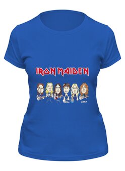 Заказать женскую футболку в Москве. Футболка классическая "Iron maiden" от Fedor - готовые дизайны и нанесение принтов.