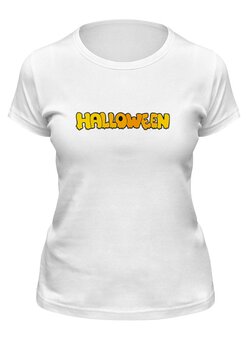 Заказать женскую футболку в Москве. Футболка классическая Halloween от THE_NISE  - готовые дизайны и нанесение принтов.