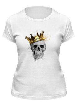 Заказать женскую футболку в Москве. Футболка классическая король  от THE_NISE  - готовые дизайны и нанесение принтов.