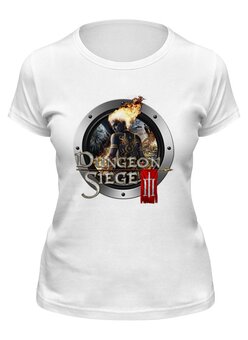 Заказать женскую футболку в Москве. Футболка классическая Dungeon Siege от THE_NISE  - готовые дизайны и нанесение принтов.