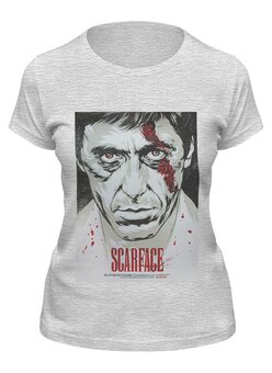 Заказать женскую футболку в Москве. Футболка классическая Al Pacino / Ал Пачино от KinoArt - готовые дизайны и нанесение принтов.