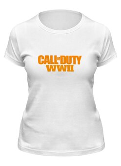 Заказать женскую футболку в Москве. Футболка классическая Call of Duty WW2 от THE_NISE  - готовые дизайны и нанесение принтов.